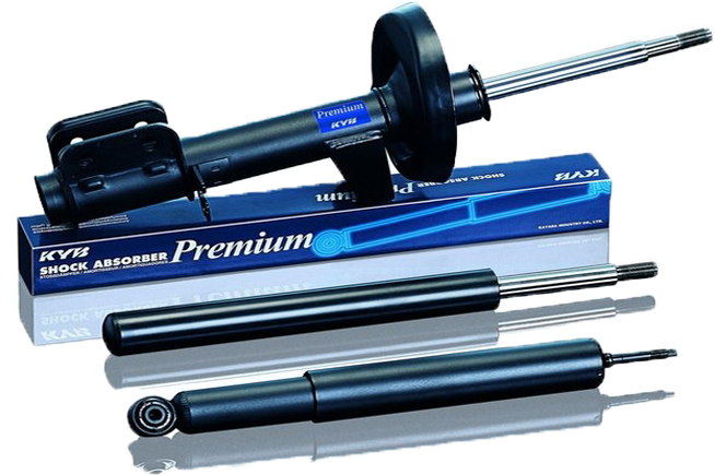 thumbnail interactive-video image 1 of KYB Front Gas Strut Cartridges & Rear Shock Set For Porsche 924/944 (Non-M474) 1 of 3